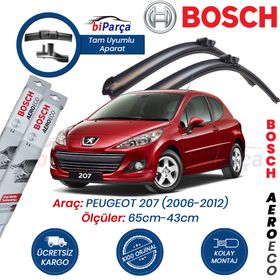 Bosch Aeroeco Peugeot 207 2006-2012 Muz Silecek Takımı