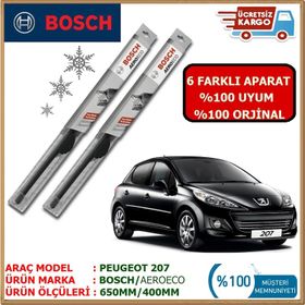 Bosch Aeroeco Peugeot 207 Silecek Takımı