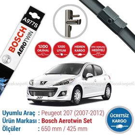 Bosch Aeroeco Peugeot 207 SW 2007-2012 Silecek Takımı