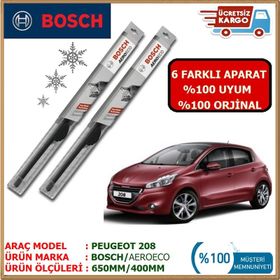 Bosch Aeroeco Peugeot 208 Silecek Takımı