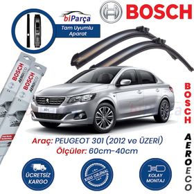 Bosch Aeroeco Peugeot 301 2012 Silecek Takımı