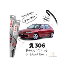 Bosch Aeroeco Peugeot 306 1993-2003 Siyah Muz Silecek Takımı