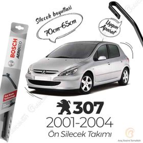 Bosch Aeroeco Peugeot 307 2001-2004 Siyah Muz Silecek Takımı