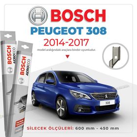 Bosch Aeroeco Peugeot 308-2014 2017 Ön Muz Silecek Takımı