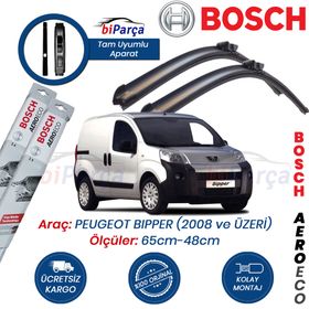 Bosch Aeroeco Peugeot Bipper 2008 Sonrası Muz Silecek Takımı