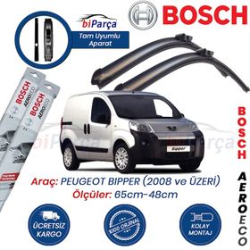 Bosch Aeroeco Peugeot Bipper 2008 Sonrası Muz Silecek Takımı