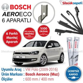 Bosch Aeroeco Polo 2009-2016 Muz Silecek Takımı