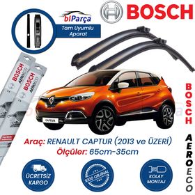 Bosch Aeroeco Renault Captur 2013 Silecek Takımı