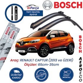Bosch Aeroeco Renault Captur 2013 Silecek Takımı