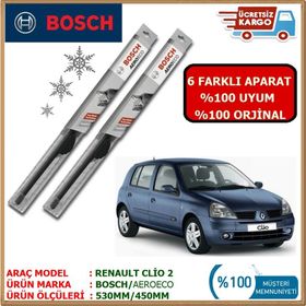 Bosch Aeroeco Renault Clio 2 Ön Silecek Takımı