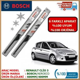 Bosch Aeroeco Renault Clio 3 Silecek Takımı