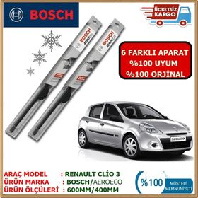 Bosch Aeroeco Renault Clio 3 Silecek Takımı
