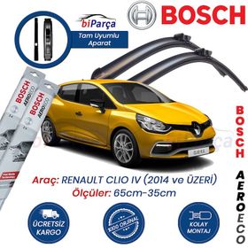 Bosch Aeroeco Renault Clio 4 2014 Sonrası Muz Silecek Takımı