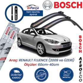 Bosch Aeroeco Renault Fluence 2009 Sonrası Muz Silecek Takımı