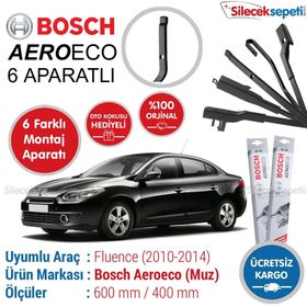 Bosch Aeroeco Renault Fluence 2010-2014 Muz Silecek Takımı