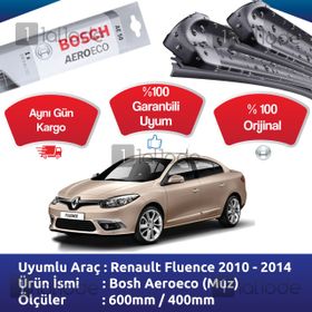 Bosch Aeroeco Renault Fluence 2010-2014 Muz Silecek Takımı