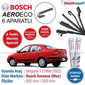 Bosch Aeroeco Renault Megane 1-1996-2002 Muz Silecek Takımı