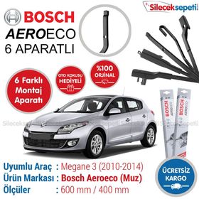 Bosch Aeroeco Renault Megane 3 2010-2014 Muz Silecek Takımı