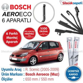 Bosch Aeroeco Renault Scenic 2006-2009 Muz Silecek Takımı