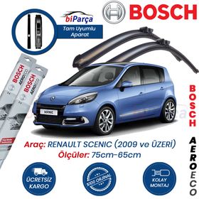 Bosch Aeroeco Renault Scenic 2009 Silecek Takımı