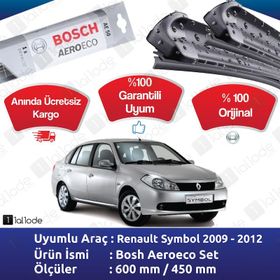 Bosch Aeroeco Renault Symbol 2009-2012 Muz Silecek Takımı