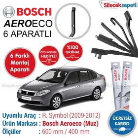 Bosch Aeroeco Renault Symbol 2009-2012 Muz Silecek Takımı