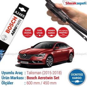 Bosch Aeroeco Renault Talisman 2015-2018 Ön Muz Silecek Takımı