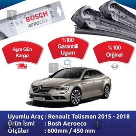 Bosch Aeroeco Renault Talisman 2015-2018 Ön Muz Silecek Takımı