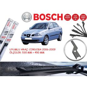 Bosch Aeroeco Seat Cordoba 2006-2009 Muz Silecek Takımı