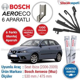Bosch Aeroeco Seat İbiza 2006-2009 Muz Silecek Takımı