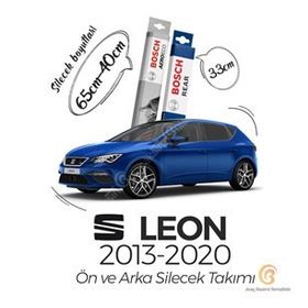 Bosch Aeroeco Seat Leon 2013 - 2020 Ön ve Arka Silecek Seti