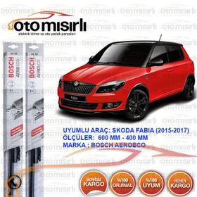 Bosch Aeroeco Skoda Fabia 2015-2017 Silecek Takımı