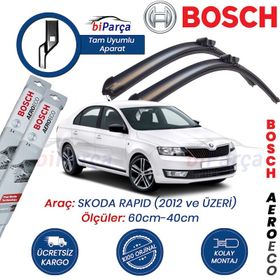 Bosch Aeroeco Skoda Rapid 2012 Model Muz Silecek Takımı