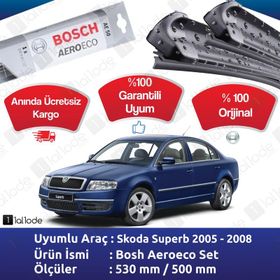 Bosch Aeroeco Skoda Superb 2005-2008 Silecek Takımı
