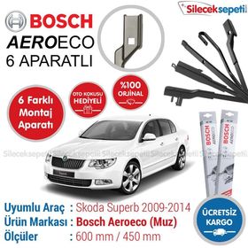 Bosch Aeroeco Skoda Superb 2009-2014 Muz Silecek Takımı