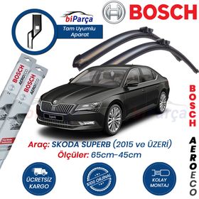 Bosch Aeroeco Skoda Superb 2015 Silecek Takımı