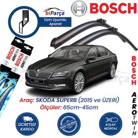 Bosch Aeroeco Skoda Superb 2015 Silecek Takımı