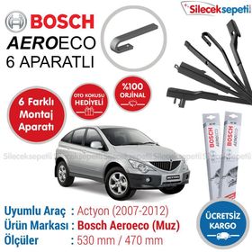 Bosch Aeroeco Ssangyong Actyon 2007-2012 Muz Silecek Takımı