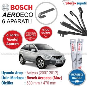 Bosch Aeroeco Ssangyong Actyon 2007-2012 Muz Silecek Takımı