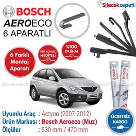 Bosch Aeroeco Ssangyong Actyon 2007-2012 Muz Silecek Takımı