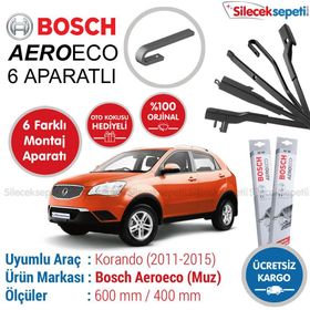 Bosch Aeroeco Ssangyong Korando 2011-2015 Muz Silecek Takımı