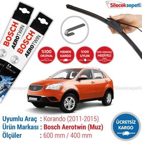 Bosch Aeroeco Ssangyong Korando 2011-20154 Muz Silecek Takımı