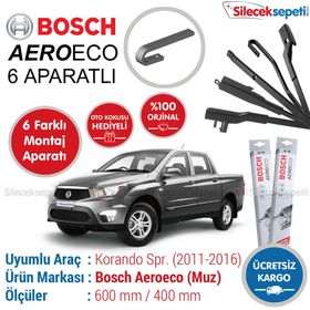 Bosch Aeroeco Ssangyong Korando Sports 2011-2016 Muz Silecek