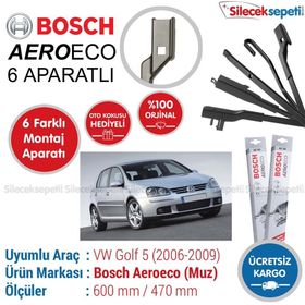 Bosch Aeroeco Volkswagen Golf 5 2006-2009 Muz Silecek