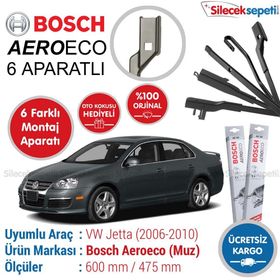 Bosch Aeroeco Volkswagen Jetta 2006-2010 Muz Silecek Takımı