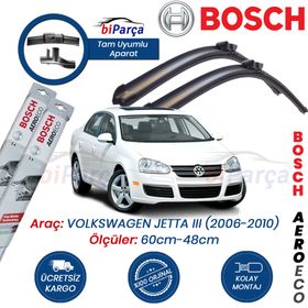 Bosch Aeroeco Volkswagen Jetta 3 2006-2010 Muz Silecek Takımı