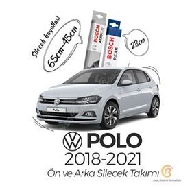 Bosch Aeroeco Volkswagen Polo 2018 - 2021 Ön ve Arka Silecek Seti