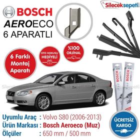 Bosch Aeroeco Volvo S80 2006-2013 Muz Silecek Takımı