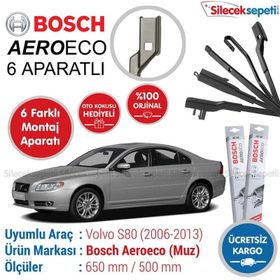 Bosch Aeroeco Volvo S80 2006-2013 Muz Silecek Takımı