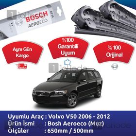 Bosch Aeroeco Volvo V50 2006-2012 Muz silecek Takımı